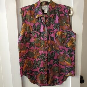 vintage Leena Studio sleeveless top size M